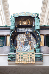 Famous astronomical clock in Vienna