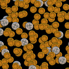 Scattered small button