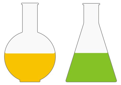 chemistry bottles colba erlenmayer