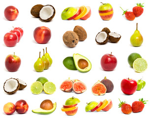 A set of mix fruit