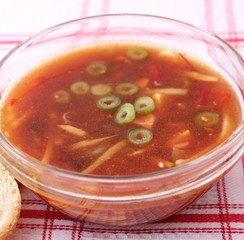 Sauer-Scharf-Suppe