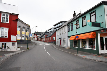 The street in Reykjavik