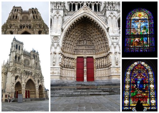 Tourisme - Carte Postale Cath&eacute;drale d'Amiens