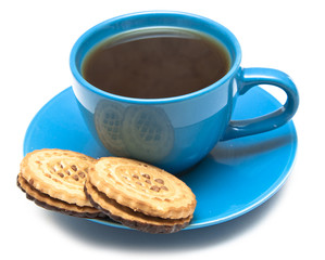 cup of tea and cookies