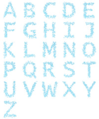 Letters from bubbles