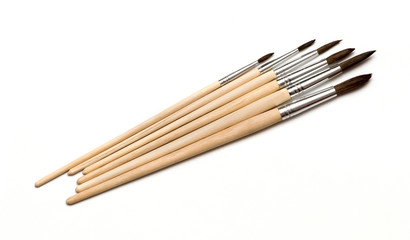 brushes set isolated on a white
