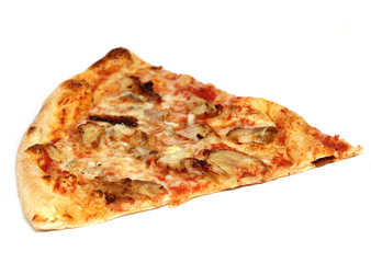 Pizza slice close-up