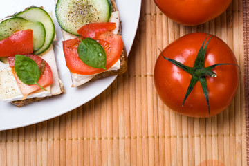 Breakfast sandwich, vegetarian food