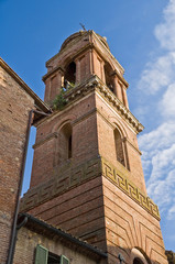 Fototapeta na wymiar St. Maria dei Servi Belltower Church. Città della Pieve. Umbria.