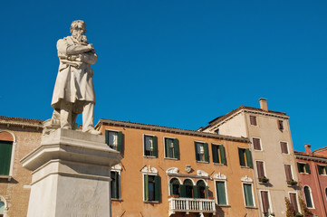 Fototapeta na wymiar San Stefano square located at Venice, Italy