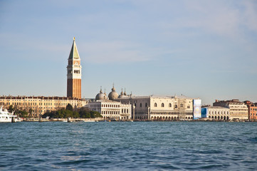 San Marco channel located at Venice, Italy