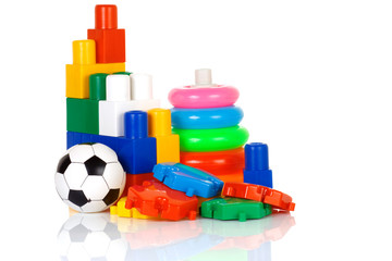 colorful plastic toys