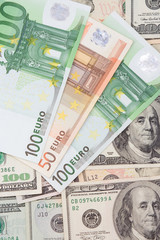 vertical image of banknotes
