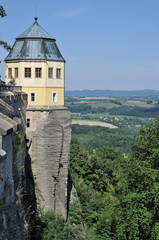 königstein, torrione della fortezza sull'elba