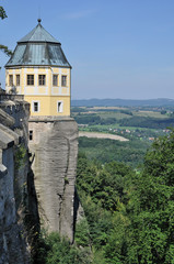 Naklejka premium königstein, torrione della fortezza sull'elba