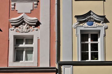 bautzen, finestre nel centro storico