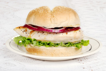 barbecue chicken burger