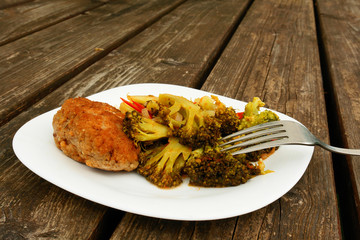 Cutlet and Broccoli