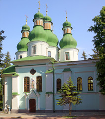 Fototapeta na wymiar Holy Trinity Monastery in Kitaevo. Kyiv, Ukraine