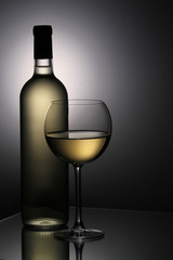 Still-life with the wine glass