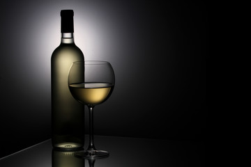 Still-life with the wine glass