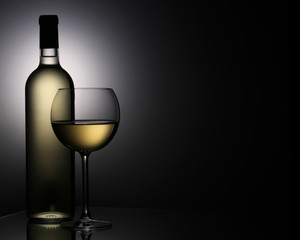 Still-life with the wine glass