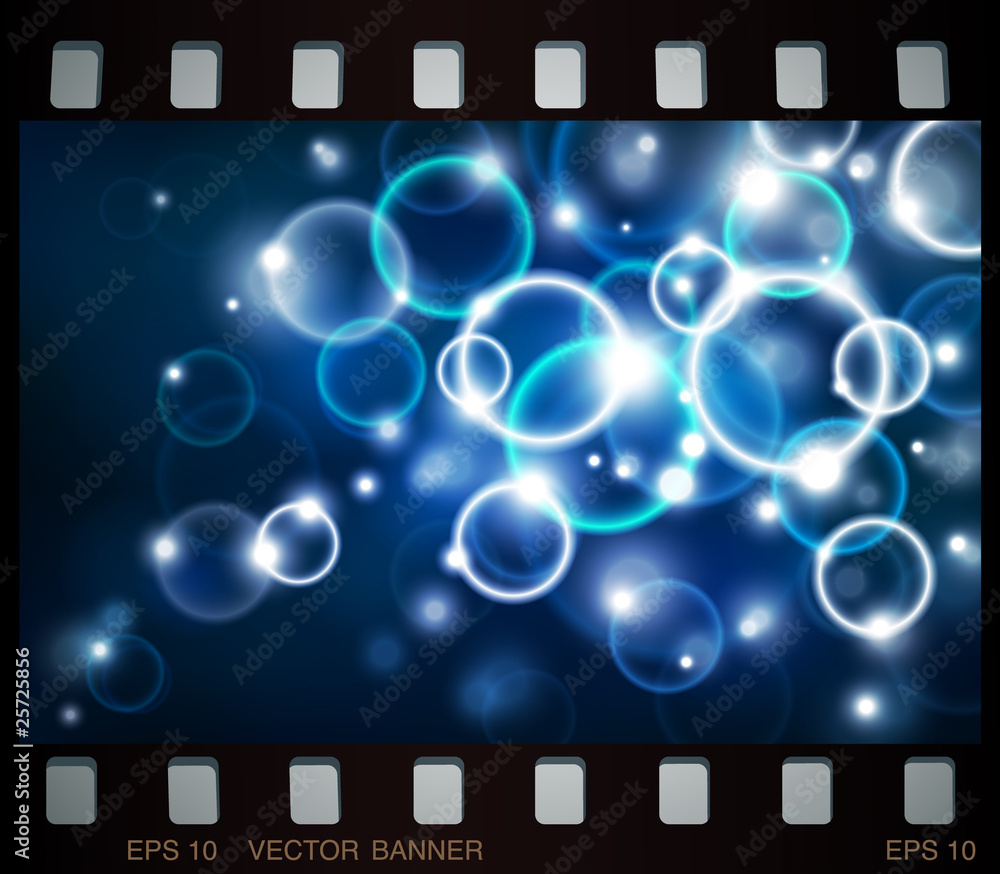 Poster vector bubble slide with space for your text