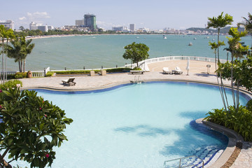 Fototapeta premium Summer beach of Thailand .Pattaya .