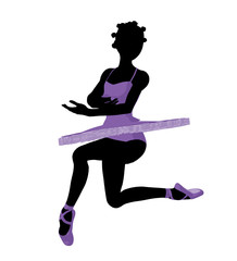 African American Ballerina Illustration Silhouette © Kathy Gold