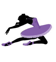 African American Ballerina Illustration Silhouette © Kathy Gold