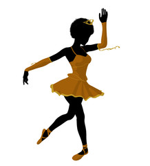 African American Ballerina Illustration Silhouette © Kathy Gold