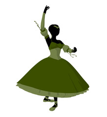 Ballerina Illustration Silhouette © Kathy Gold