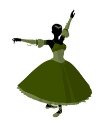 Ballerina Illustration Silhouette © Kathy Gold