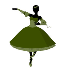Ballerina Illustration Silhouette © Kathy Gold