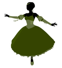 Ballerina Illustration Silhouette © Kathy Gold