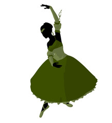 Ballerina Illustration Silhouette © Kathy Gold
