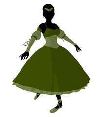Ballerina Illustration Silhouette © Kathy Gold