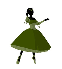 Ballerina Illustration Silhouette © Kathy Gold
