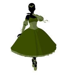 Ballerina Illustration Silhouette © Kathy Gold