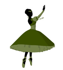 Ballerina Illustration Silhouette © Kathy Gold