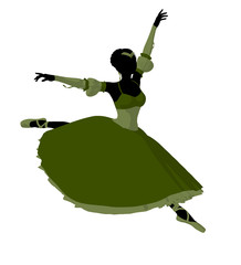 Ballerina Illustration Silhouette © Kathy Gold