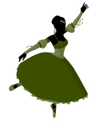 Ballerina Illustration Silhouette © Kathy Gold