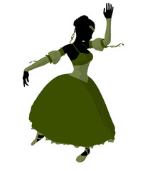 Ballerina Illustration Silhouette © Kathy Gold