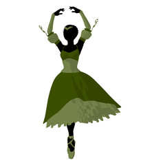 Ballerina Illustration Silhouette © Kathy Gold