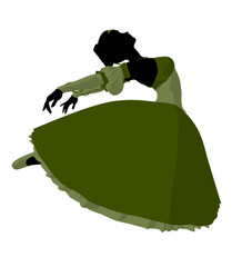 Ballerina Illustration Silhouette © Kathy Gold