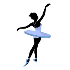 Ballerina Illustration Silhouette © Kathy Gold
