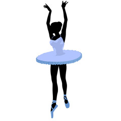 Ballerina Illustration Silhouette © Kathy Gold