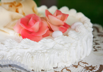 Detail of wedding cake.