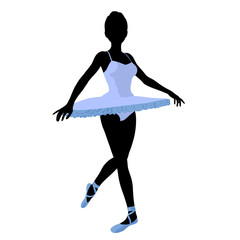 Ballerina Illustration Silhouette © Kathy Gold