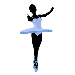 Ballerina Illustration Silhouette © Kathy Gold